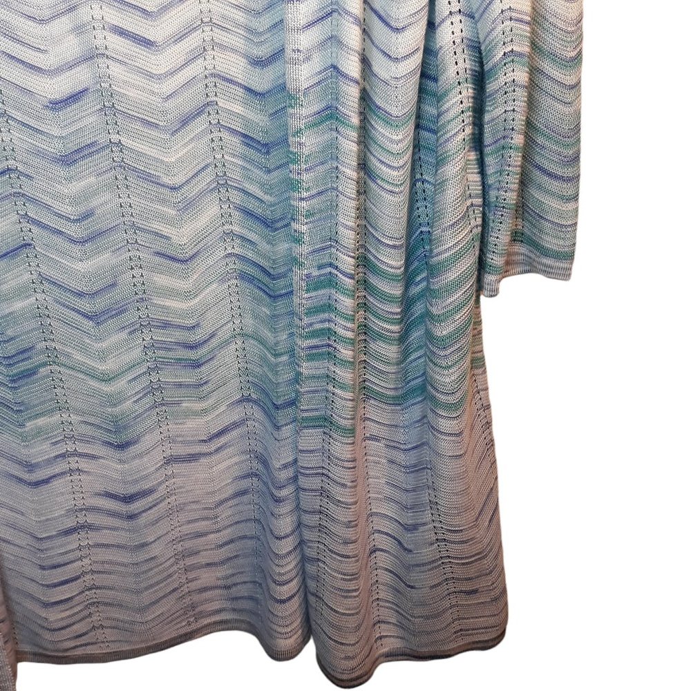 Stripe Pattern Open Front Cardigan - image 5